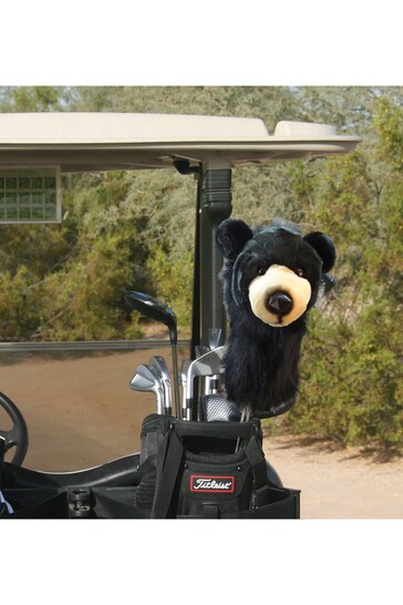 Daphnes Headcovers Black Black Bear Golf Cover
