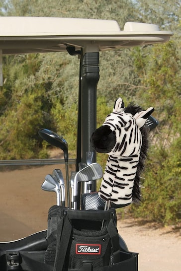 Fast Fold Black & White Zebra Golf Cover