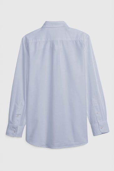 Gap Blue Organic Cotton Long Sleeve Oxford Shirt (4-13yrs)