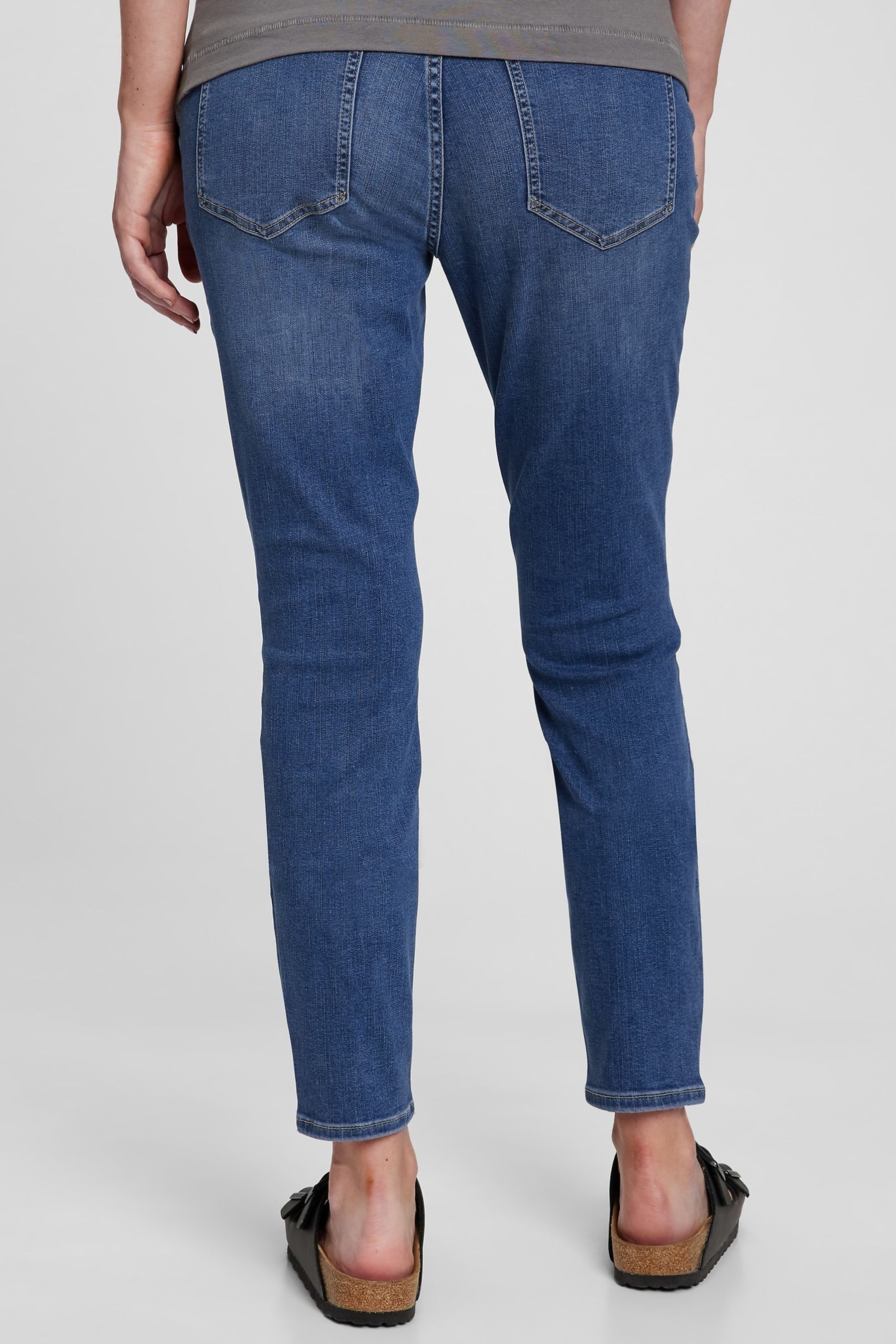 Gap Mid Wash Blue Maternity Under The Bump Skinny Jeans