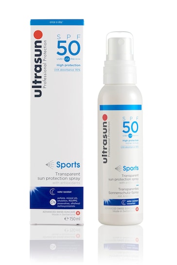Ultrasun SPF 50 Sports Spray Sun Lotion 150ml