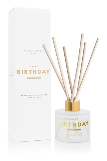 Katie Loxton Sentiment Reed Diffuser | Happy Birthday | Pomelo and Lychee Flower |100ml