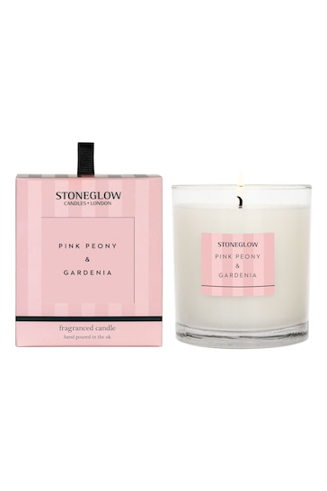 Stoneglow Modern Classics Pink Peony and Gardenia Tumbler Scented Candle