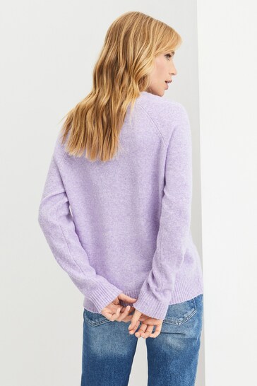 Vero Moda Lilac Round Neck Soft Touch Cosy Knitted Jumper
