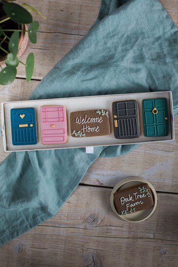 Personalised New Home Biscuit Gift by Honeywell Bakes