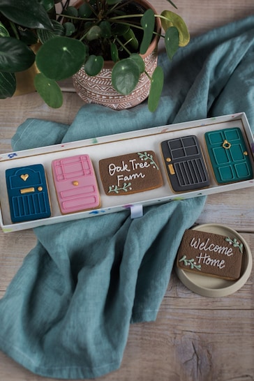 Personalised New Home Biscuit Gift by Honeywell Bakes