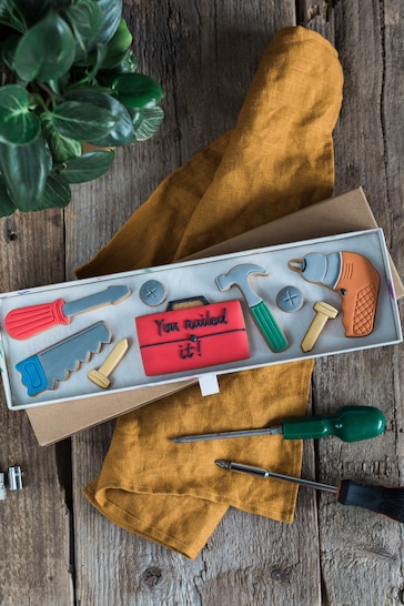 Personalised Tools Biscuit Gift by Honeywell Bakes
