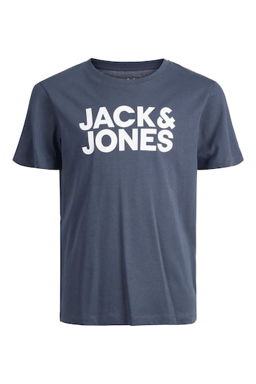 Buy Jack & Jones Junior Grey Logo T-Shirt from the Next UK online shop