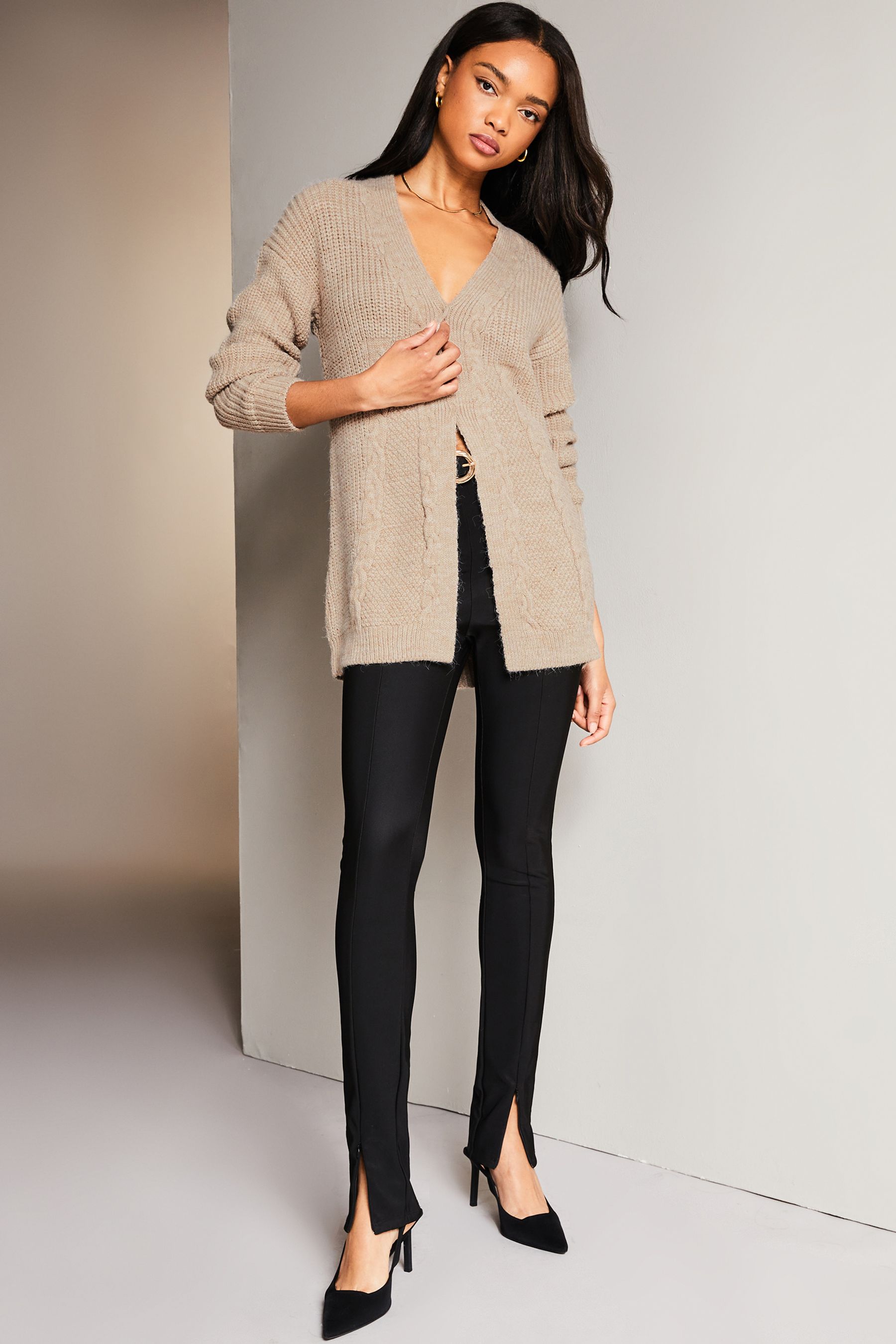 Lipsy cable store knit cardigan