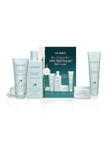 Liz Earle Your Daily Routine With Skin Repair Rich Cream Kit (worth £76)