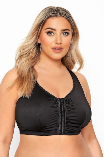 Buy Yours Black Curve 2 Pack Front Fastening Bra from the Next UK