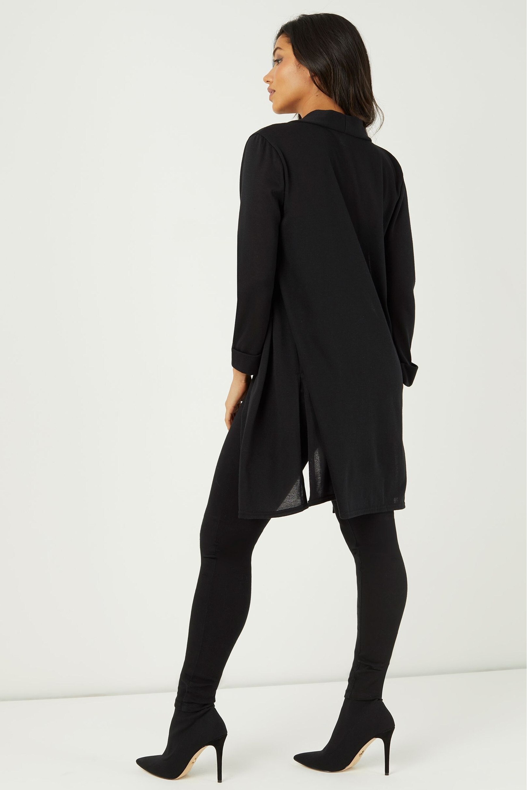 Longline chiffon cardigan shop