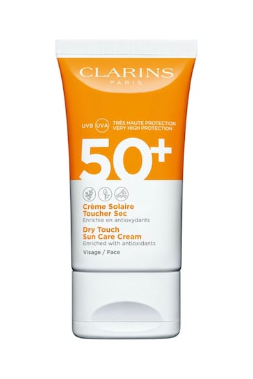 Clarins Dry Touch Sun Care Cream UVB/UVA 50+ for Face 50ml