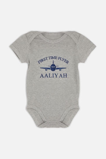 Personalised First Time Flyer Baby Bodysuit by Dollymix