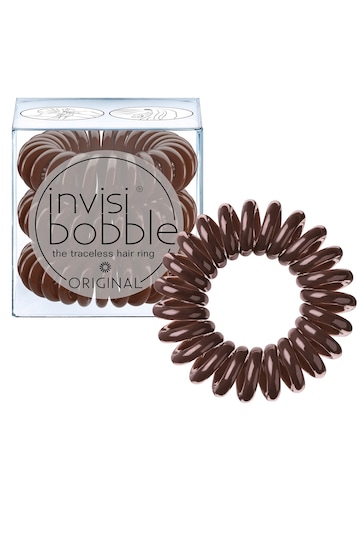 Invisibobble Original Pretzel Brown Hair Ties 3 pack