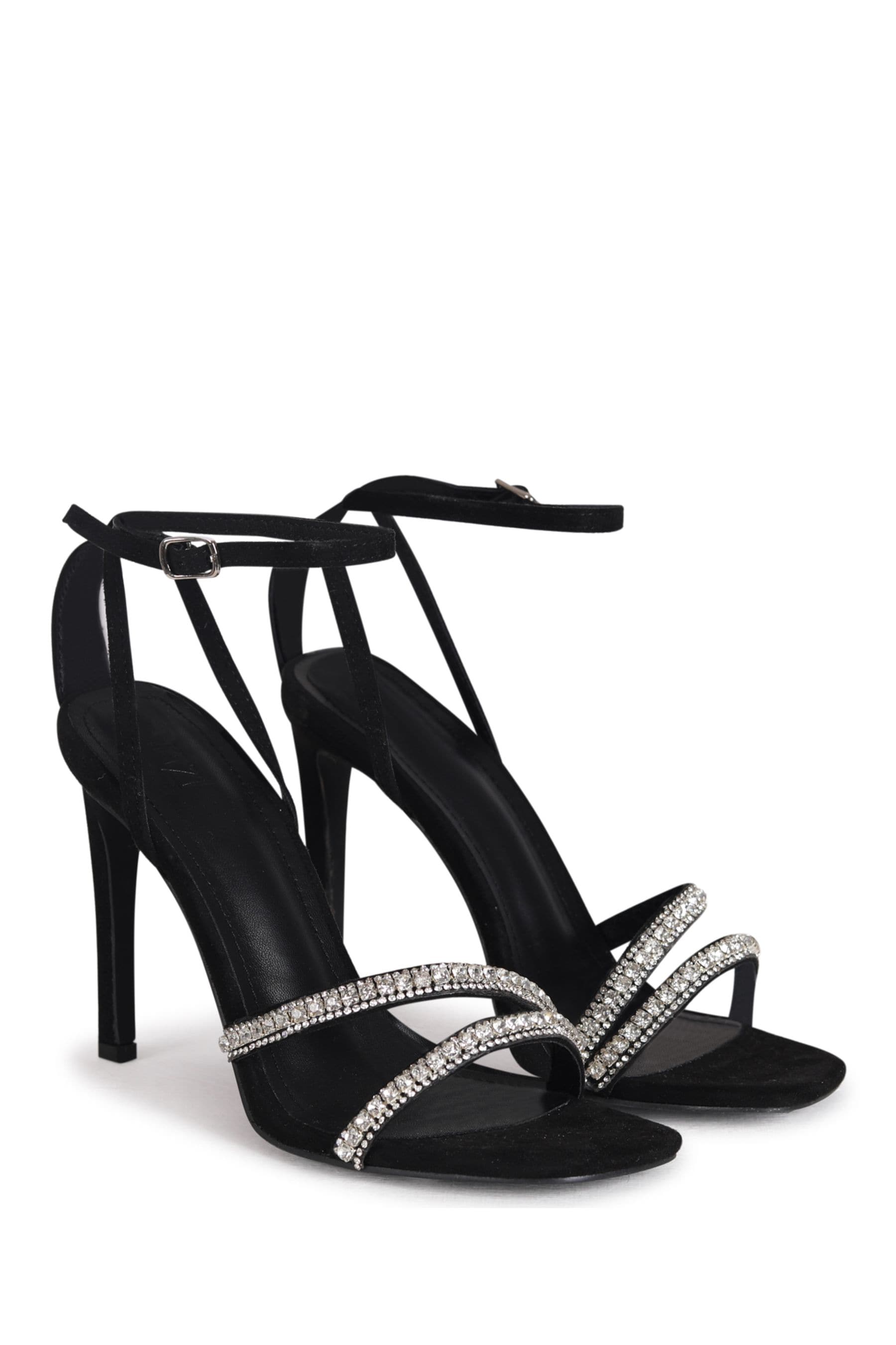 Next black strappy best sale heels