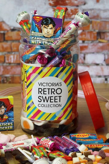 Personalised Retro Sweet Jar by Great Gifts