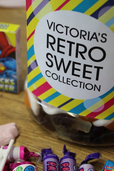 Personalised Retro Sweet Jar by Great Gifts