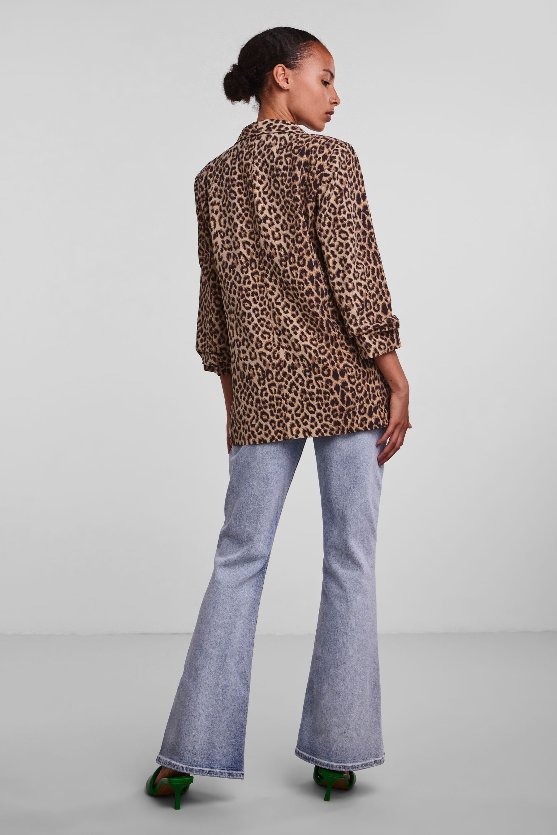 Leopard print blazer top next
