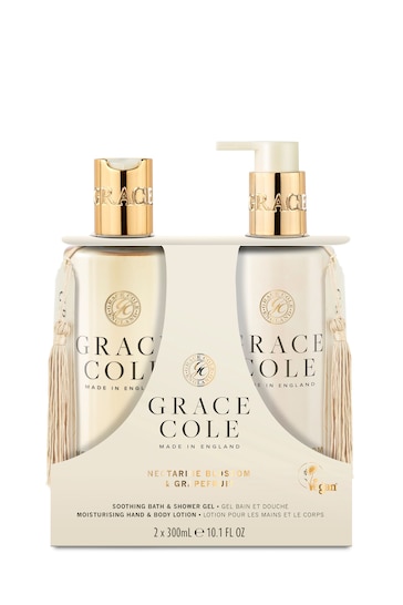 Grace Cole Nectarine Blossom & Grapefruit Body Care Duo 2x300ml