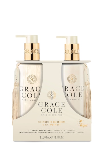 Grace Cole Nectarine Blossom & Grapefruit Hand Care Duo Set 2x300ml
