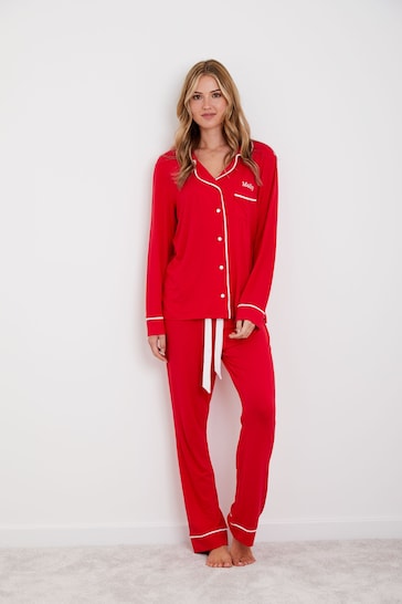 Personalised  Long Sleeve Pyjama set by HA Design