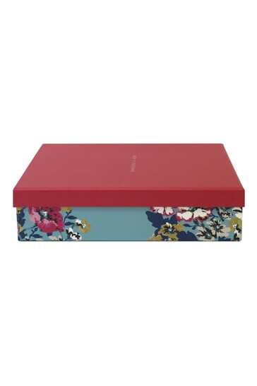 Joules Blue Floral Document Storage Box