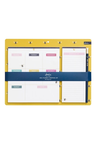 Joules Yellow Bee Weekly Planner Pad