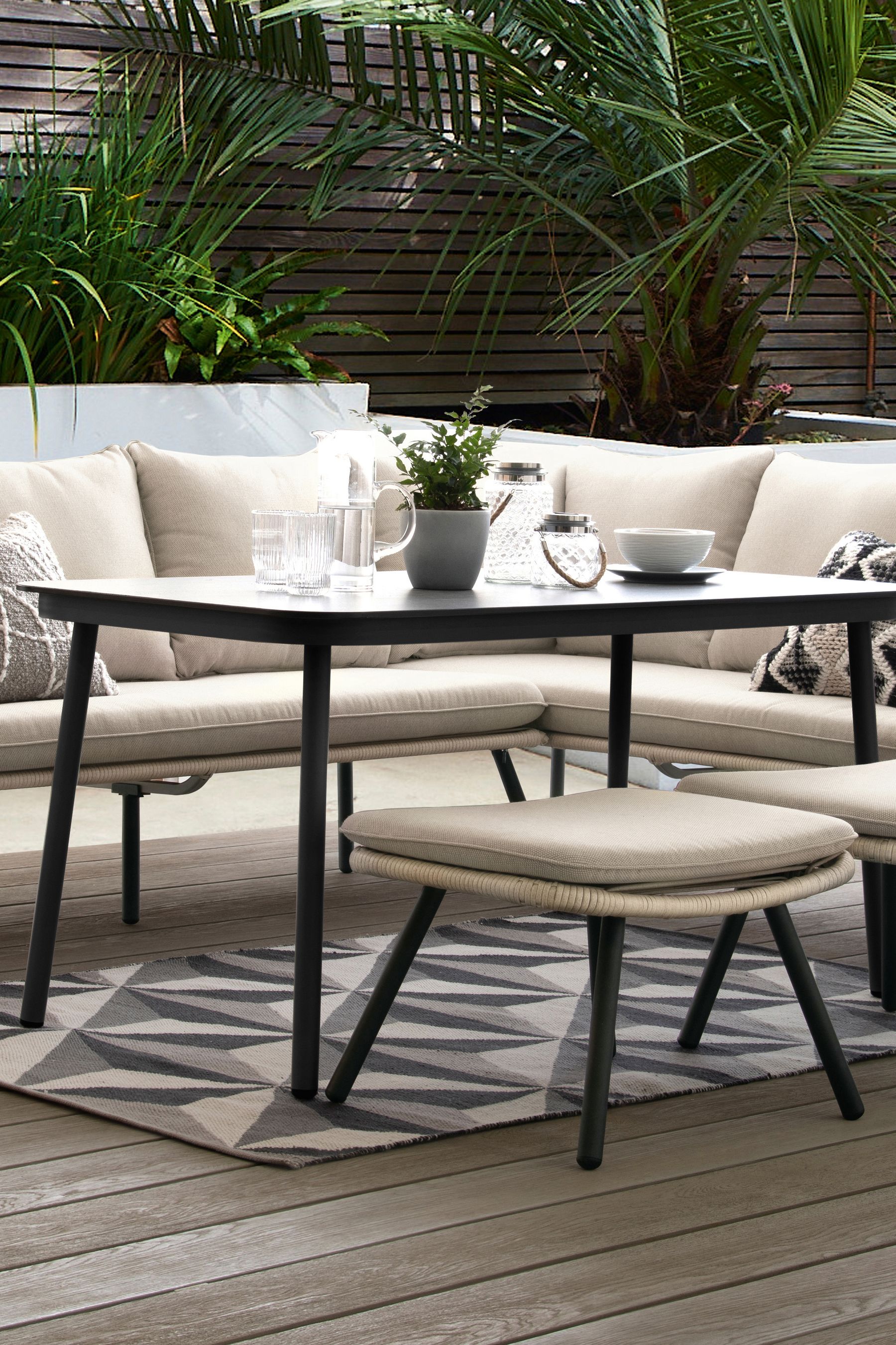 Helsinki 4 seater dining hot sale set