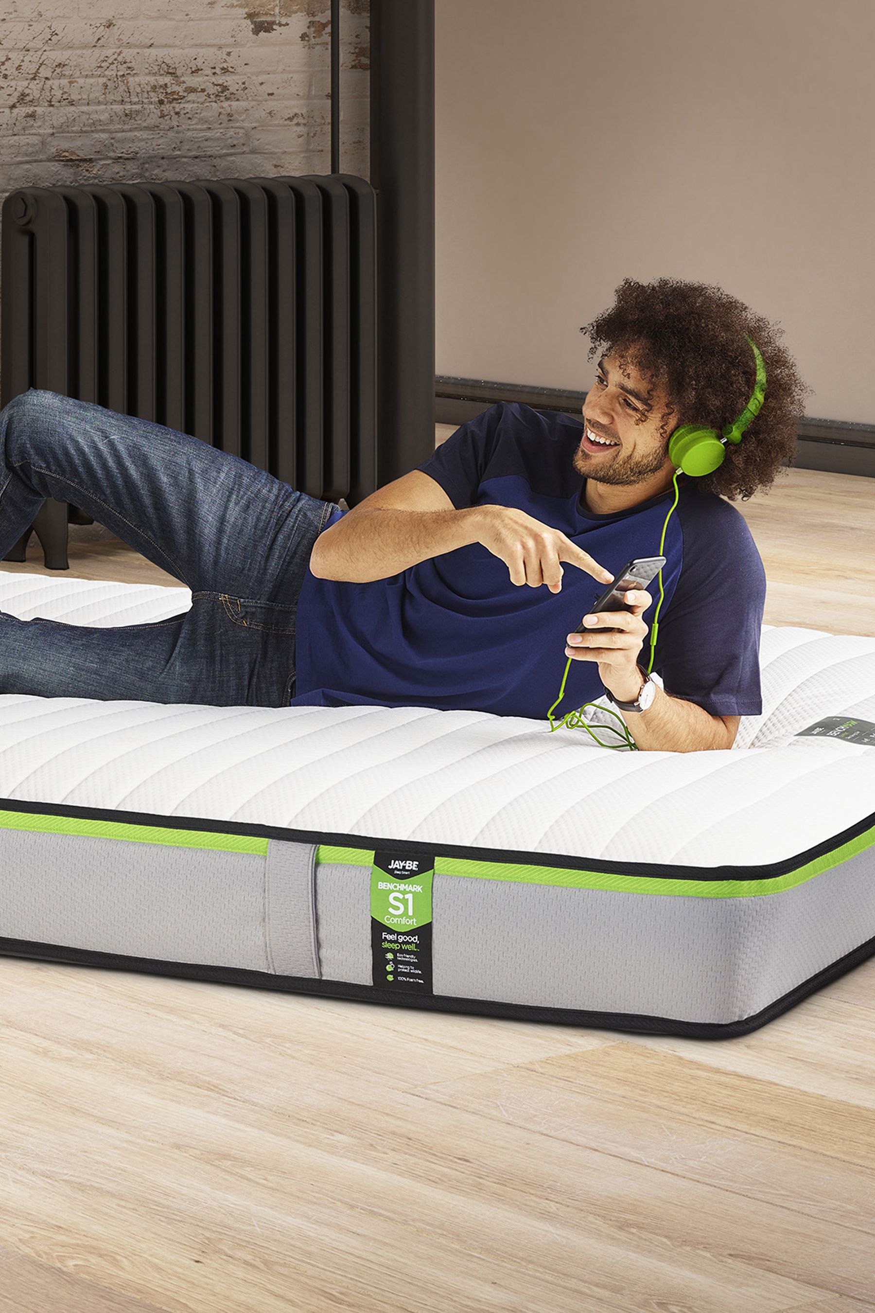 Jay Be Beds Benchmark Green S1 Comfort Eco Friendly Mattress