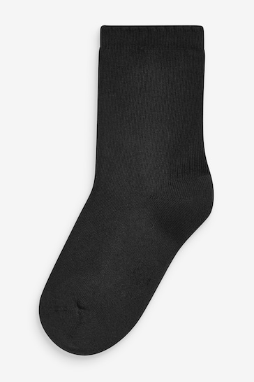 Black 5 Pack Cotton Rich Cushioned Sole Ankle Socks