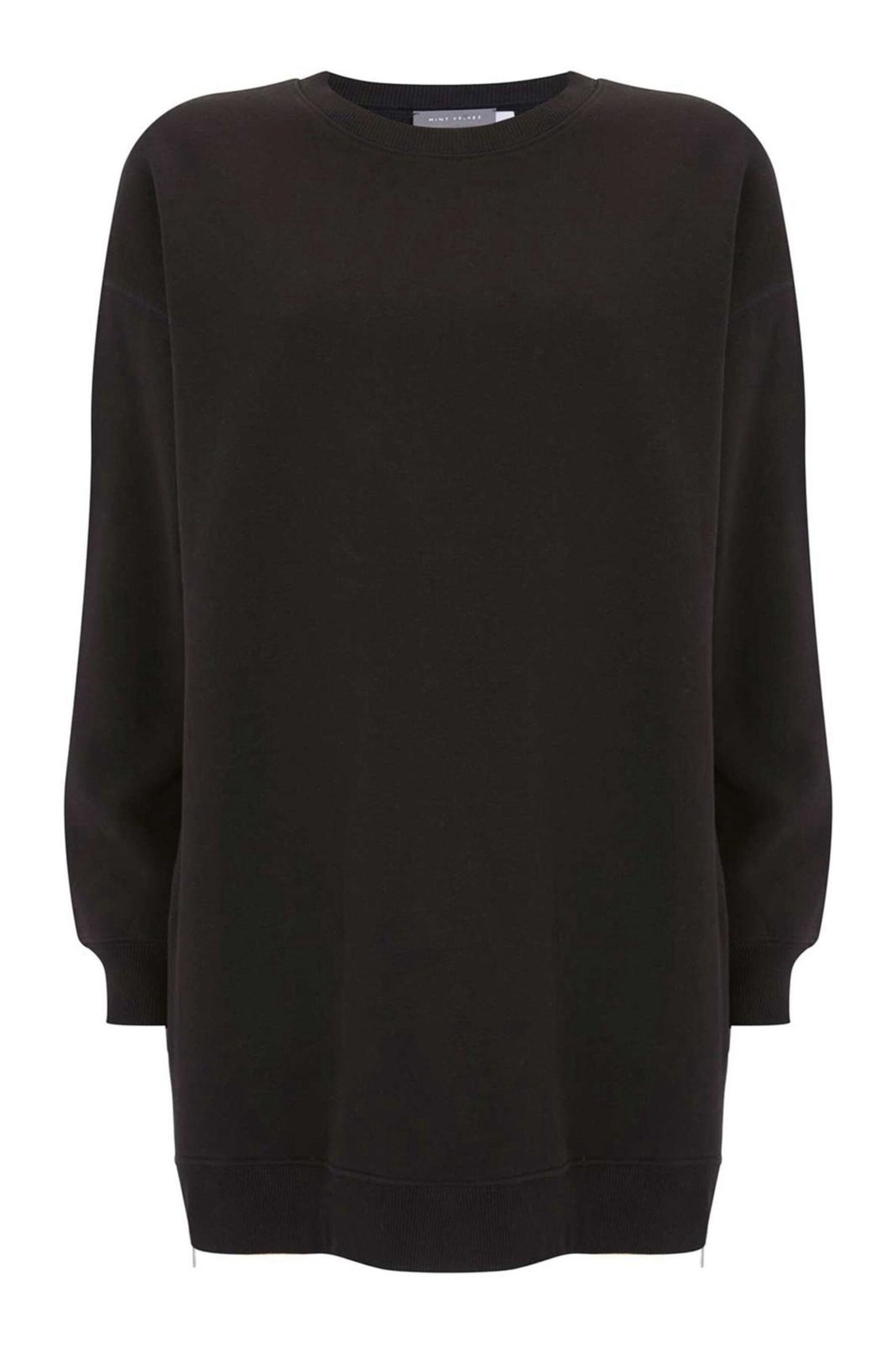 Mint Velvet Black Long Zip Sweatshirt