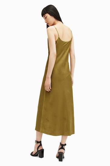AllSaints Green Hadley Jacquard Dress