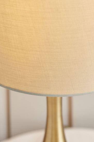 Gallery Home Brass Taupe Ambiance Table Lamp
