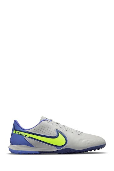Nike Grey Tiempo Legend 9 Academy Turf Football Boots
