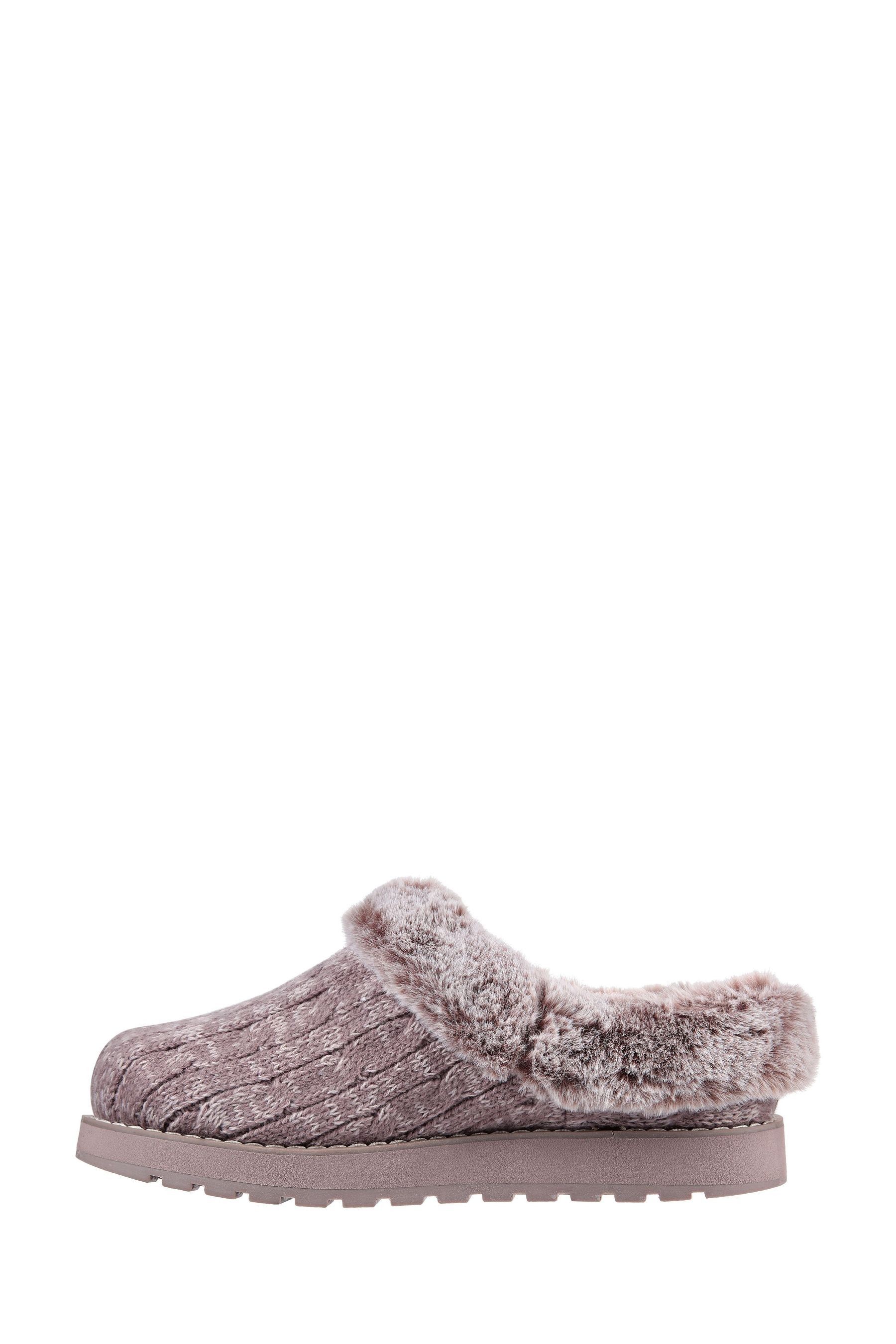 Skechers Purple Keepsakes Ice Angel Ice Storm Womens Wide Fit Slippers