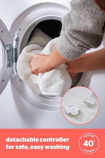 Buy Silentnight Cream Easi-Heat Machine Washable Microfleece Electric  Blanket from the Next UK online shop