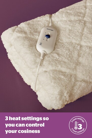 Buy Silentnight Cream Machine Washable Teddy Fleece Electric Blanket from  the Next UK online shop