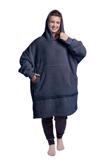 Buy Silentnight Blue Snugsie Oversized Sherpa Reversible Blanket Hoodie  from the Next UK online shop