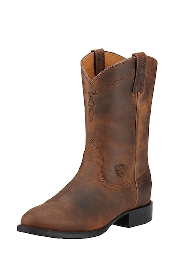 Ariat Brown Heritage Roper Western Boots