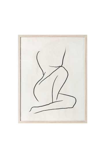 Gallery Home Gold Life Line Drawing Framed Wall Art