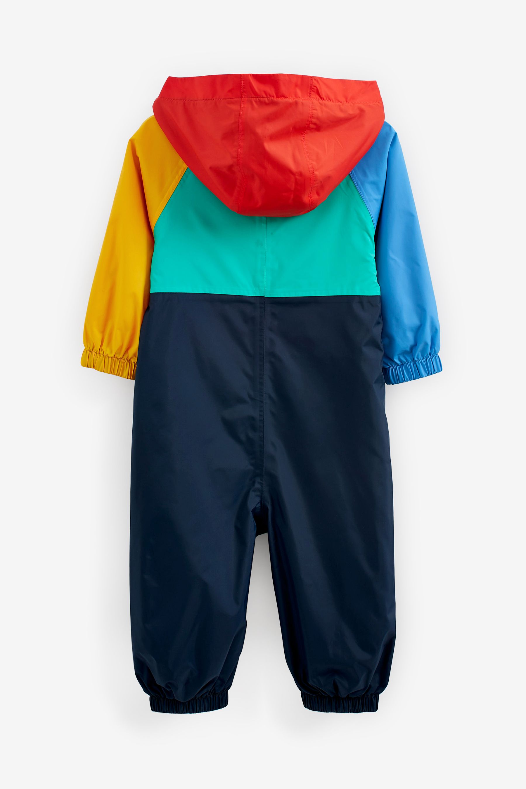Buy Multi Colourblock Waterproof Fleece Lined Puddlesuit 3mths