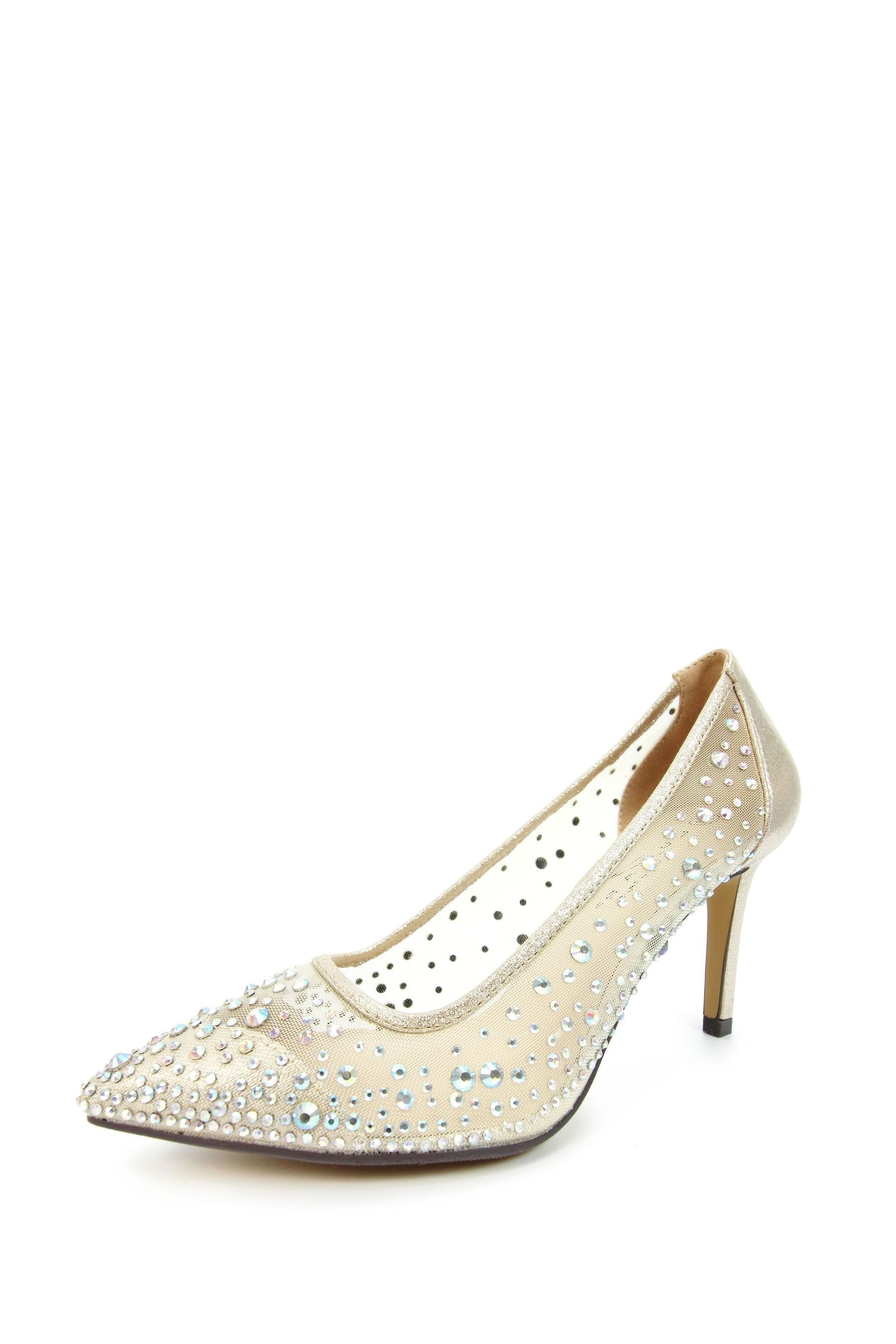 Lunar Gold Argo Gold Mesh Heeled Sandals