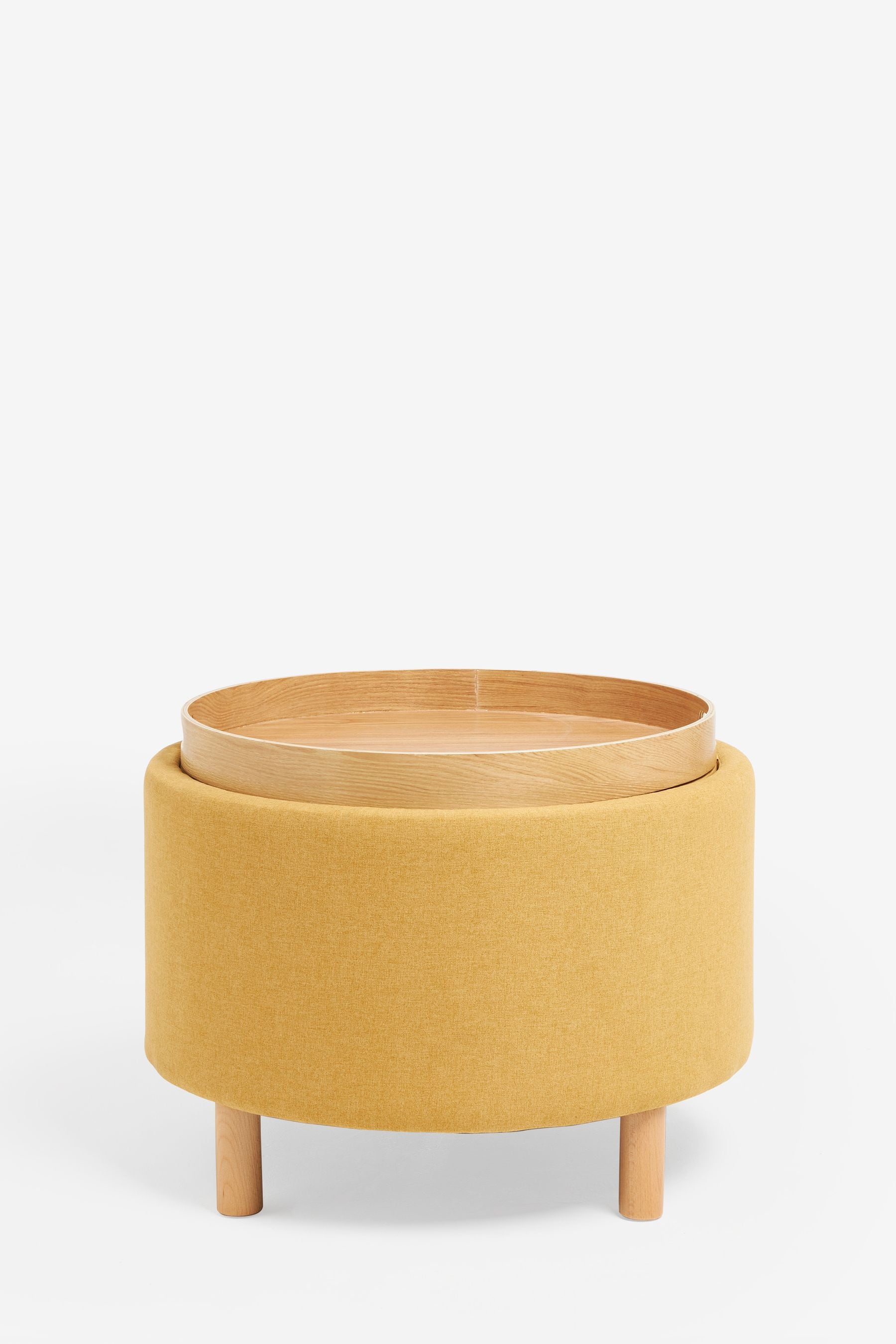 Soft Marl Ochre Yellow Ashton Storage Stool