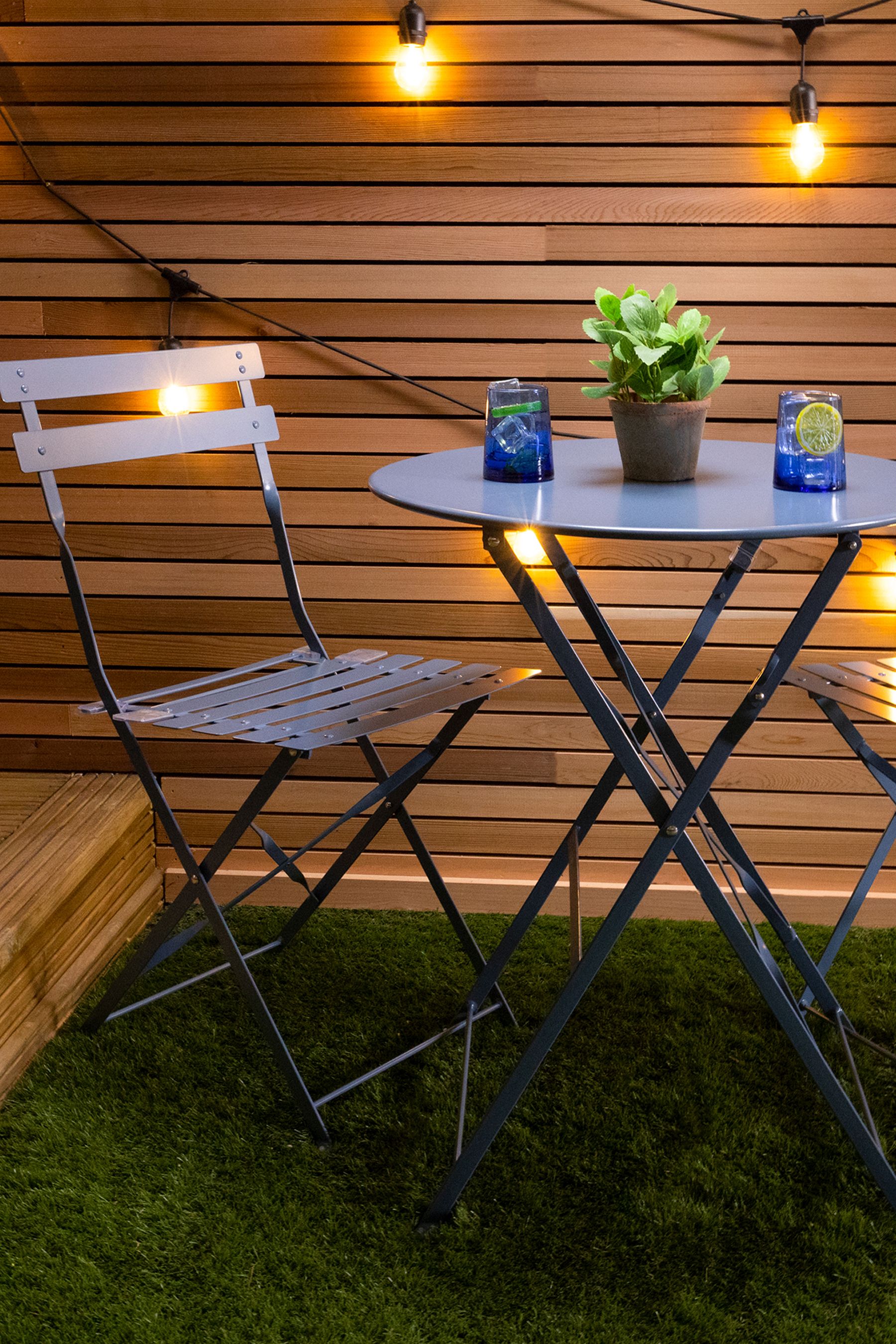 Navy discount bistro set