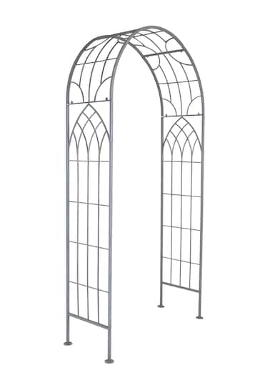 Charles Bentley Grey Wrought Iron Arch
