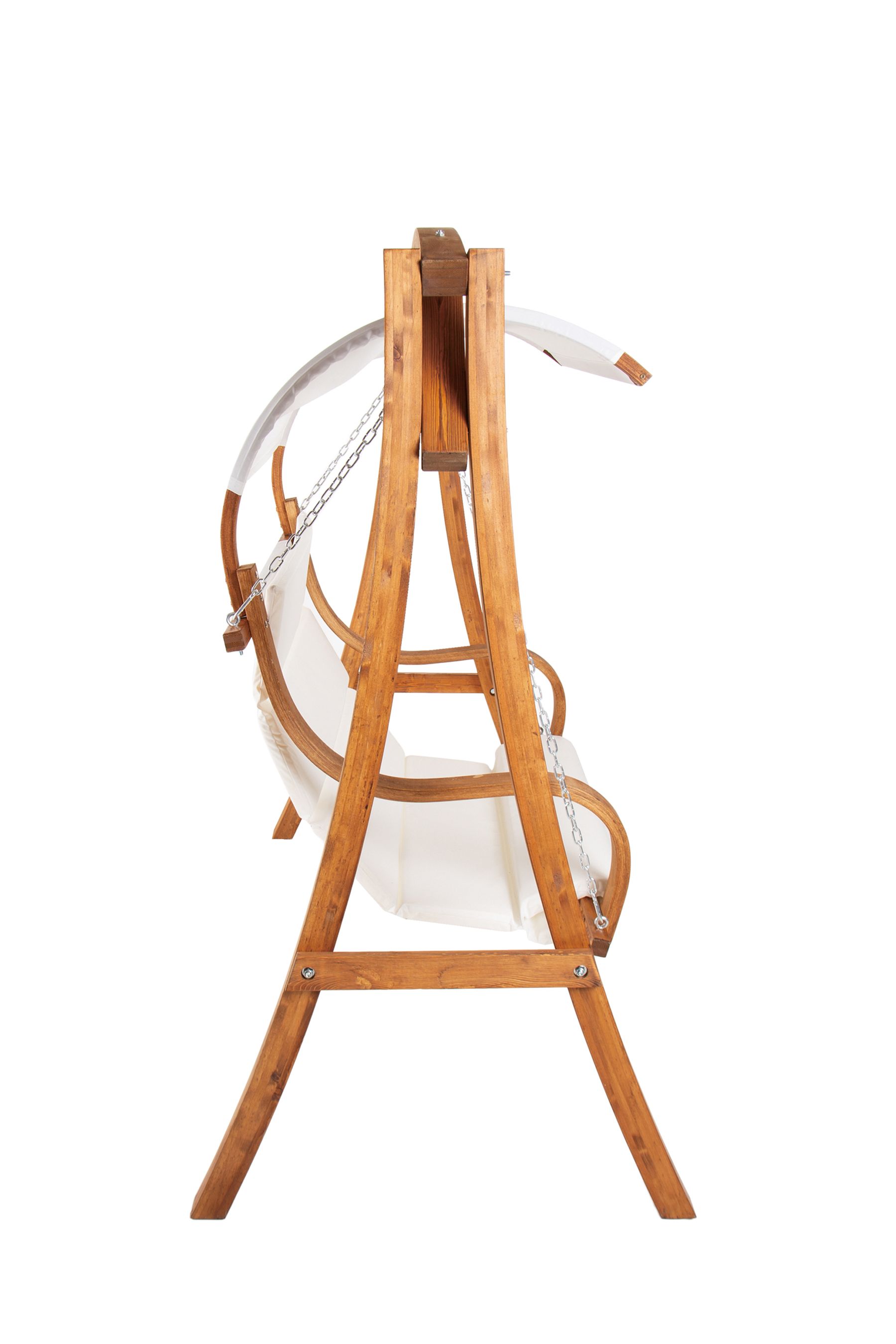 Buy Charles Bentley Natural Garden Wooden Swing Seat with Canopy
