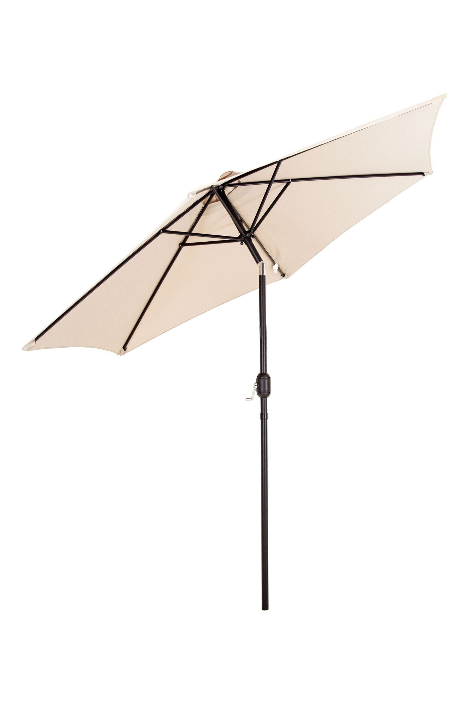 Metal top garden umbrella