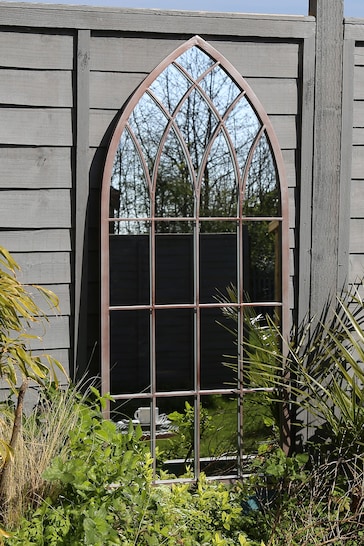 Charles Bentley Grey Outdoor Arch Mirror