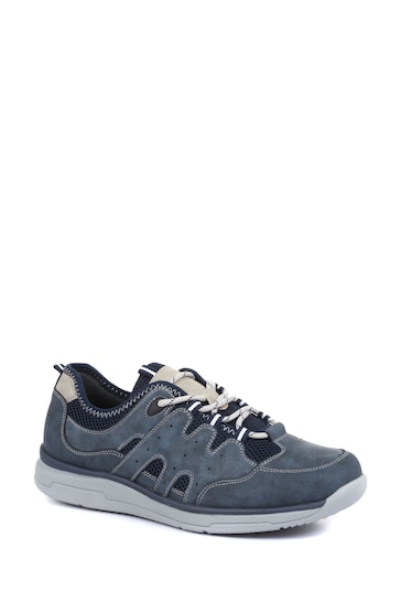Pavers Mens Wide Fit Lace-Up Trainers